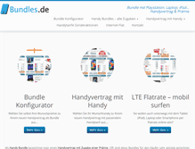 Tablet Screenshot of bundles.de